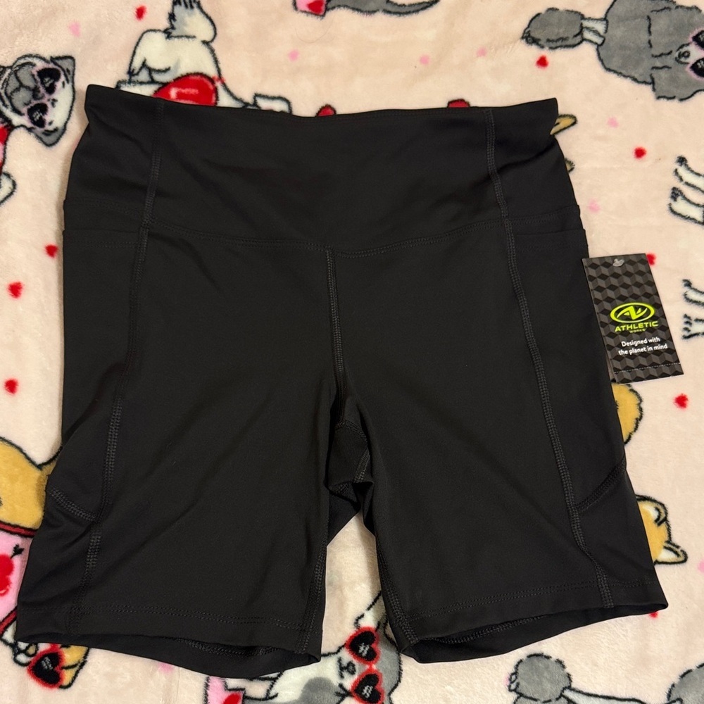 Athletic Works Women's Classic Black Bike Shorts